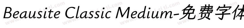 Beausite Classic Medium字体转换